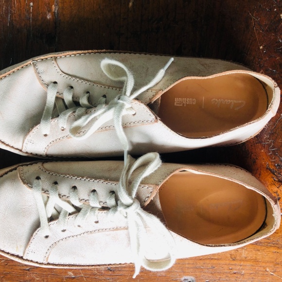 Clarks leather tie-up sneakers US10 EU41 - Picture 7 of 13